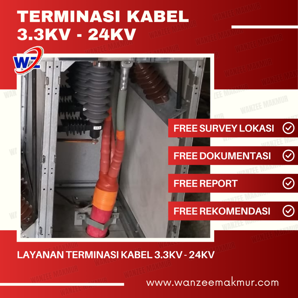 Layanan ahli untuk terminasi kabel LV/MV dengan hasil yang rapi, kuat, dan sesuai dengan standar. Kami menggunakan teknik terminasi yang tepat untuk meminimalisir resistansi, sehingga distribusi daya tetap stabil dan melindungi peralatan sensitif dari risiko kerusakan.