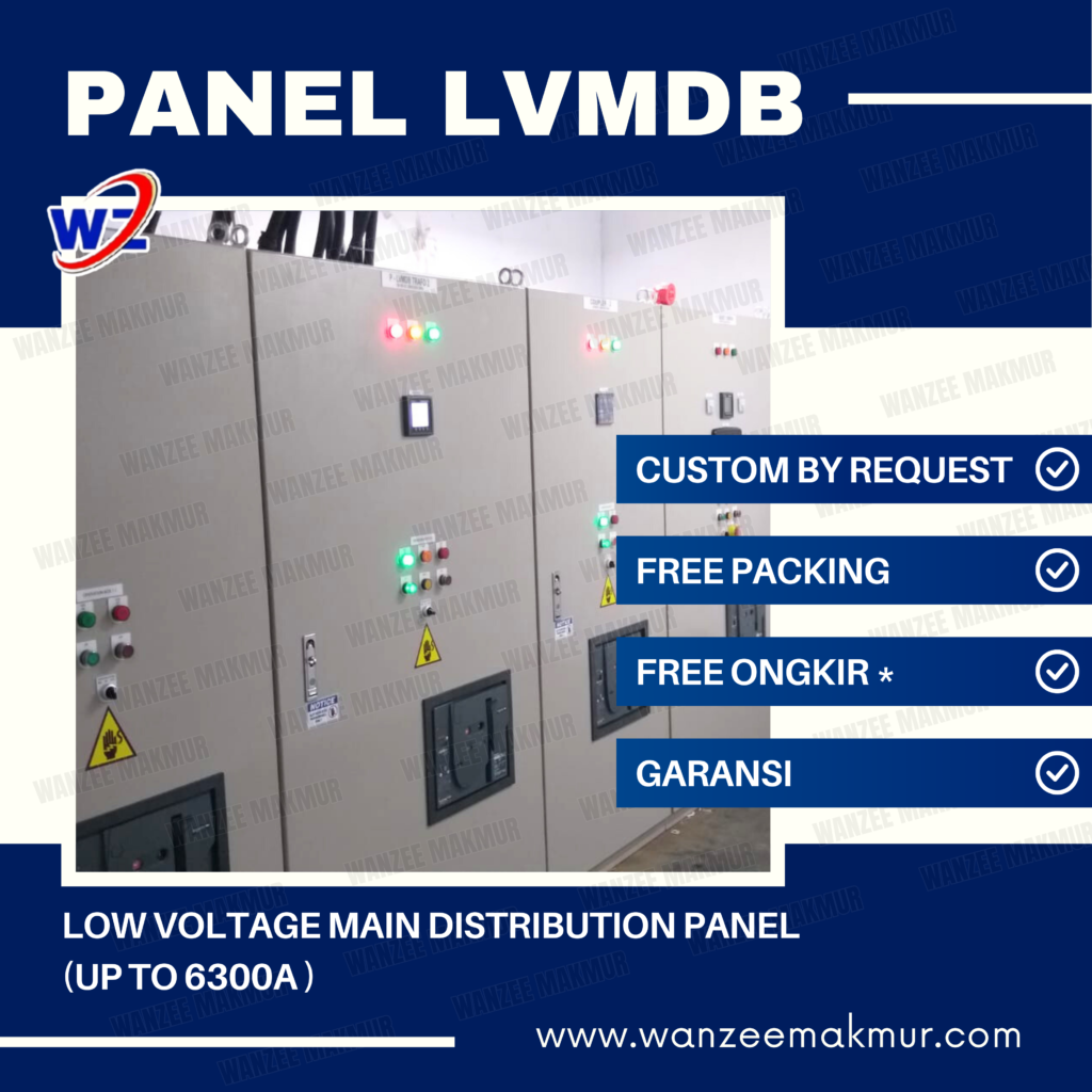 Jasa perakitan panel LVMDP industri komponen Schneider standar PUIL
