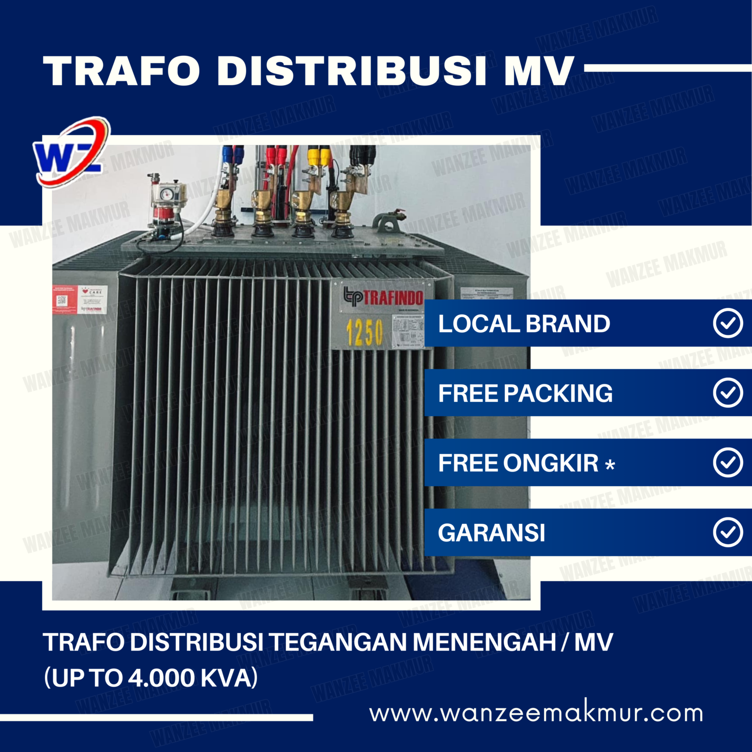 pengadaan trafo distribusi MV 1250kva